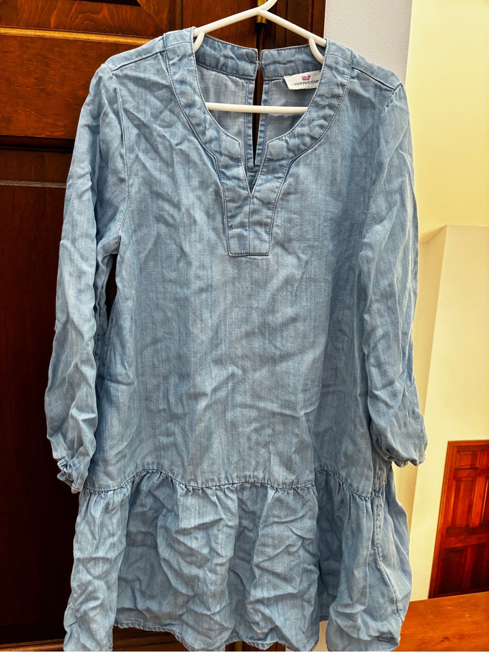 Vineyard Vines Girls Denim Tunic Dress